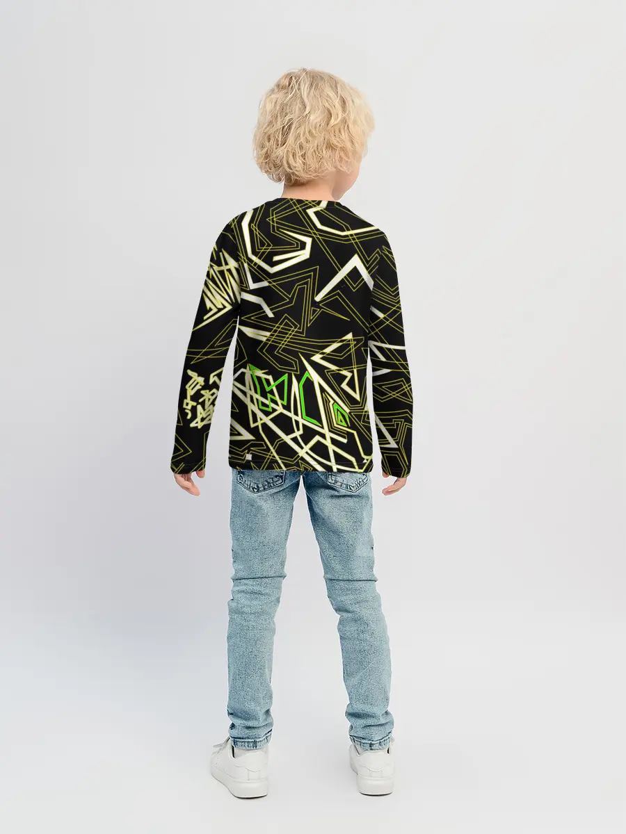 Детский лонгслив / Геометрическая абстракция
