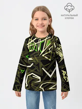 Детский лонгслив / Геометрическая абстракция