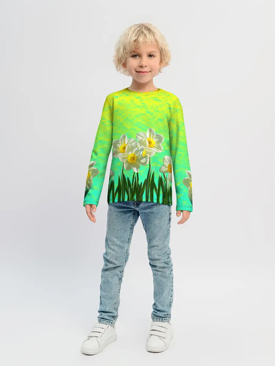 Детский лонгслив / Солнечные Нарциссы