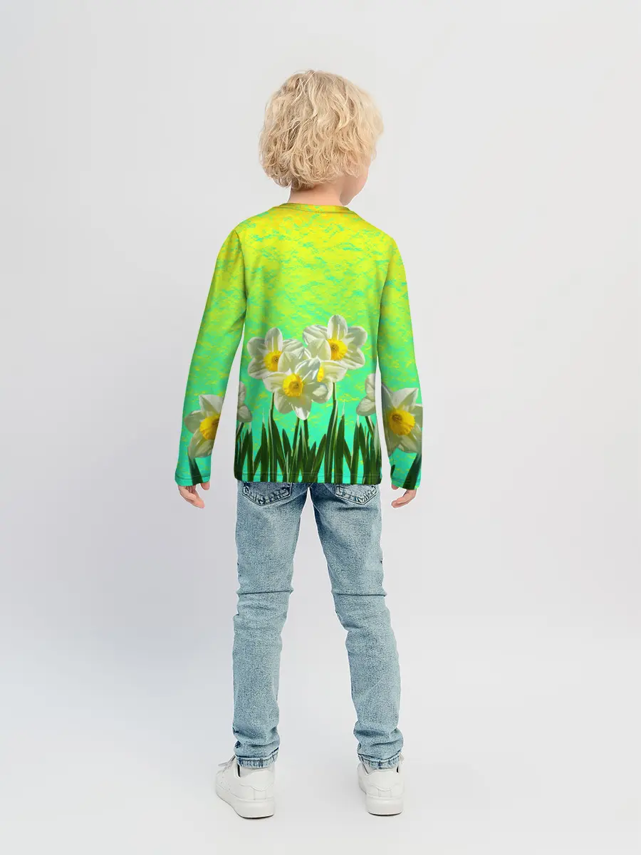 Детский лонгслив / Солнечные Нарциссы