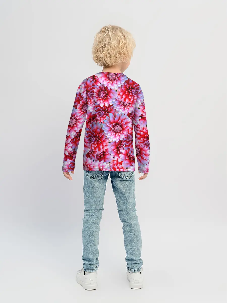 Детский лонгслив / Георгины