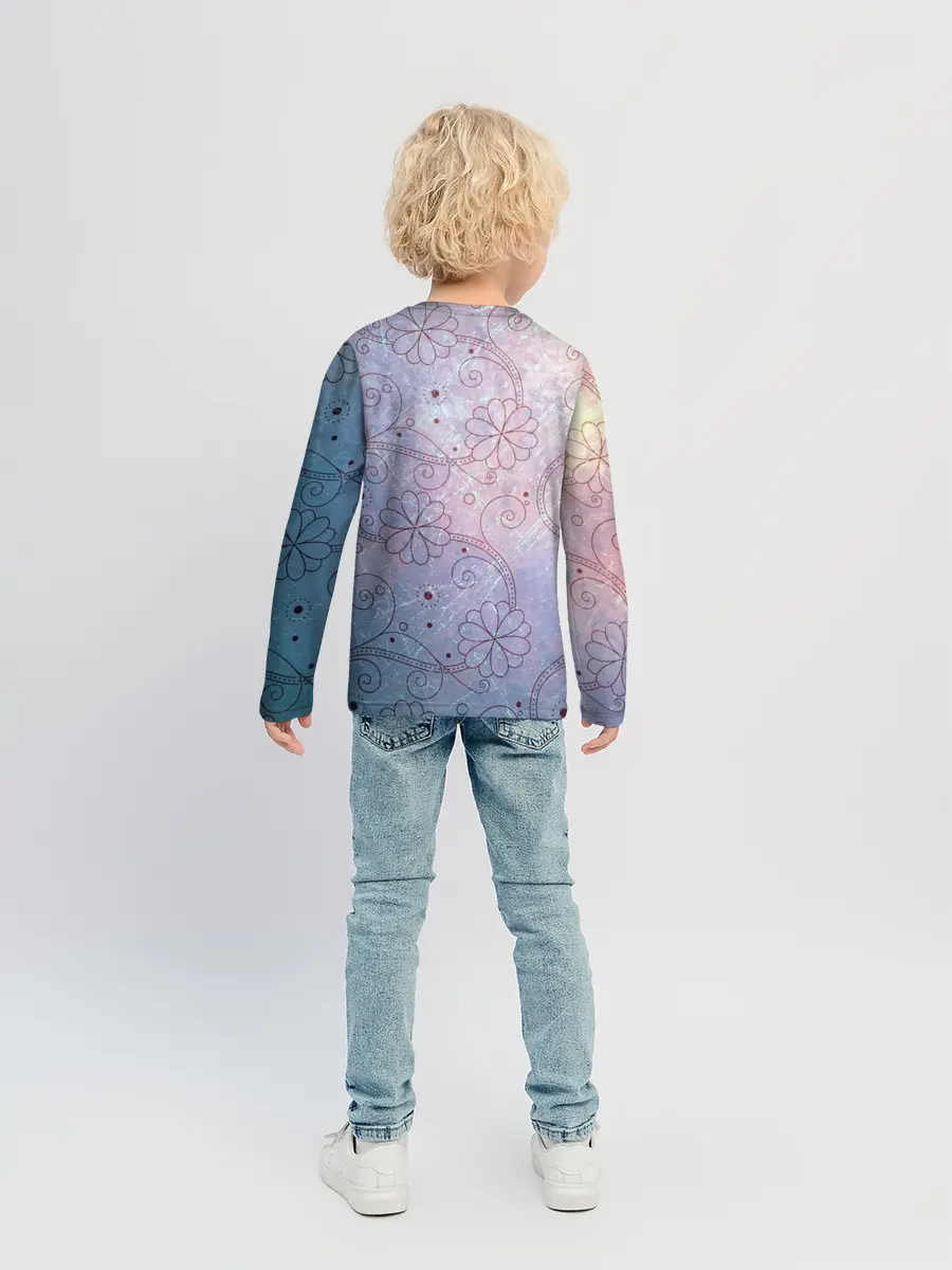 Детский лонгслив / Нежные цвета