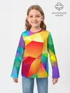 Детский лонгслив / Яркая мозаика