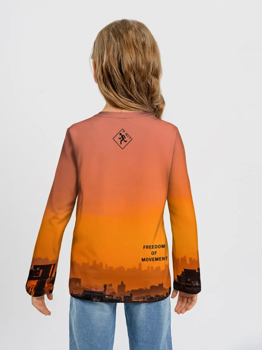 Детский лонгслив / Street runner