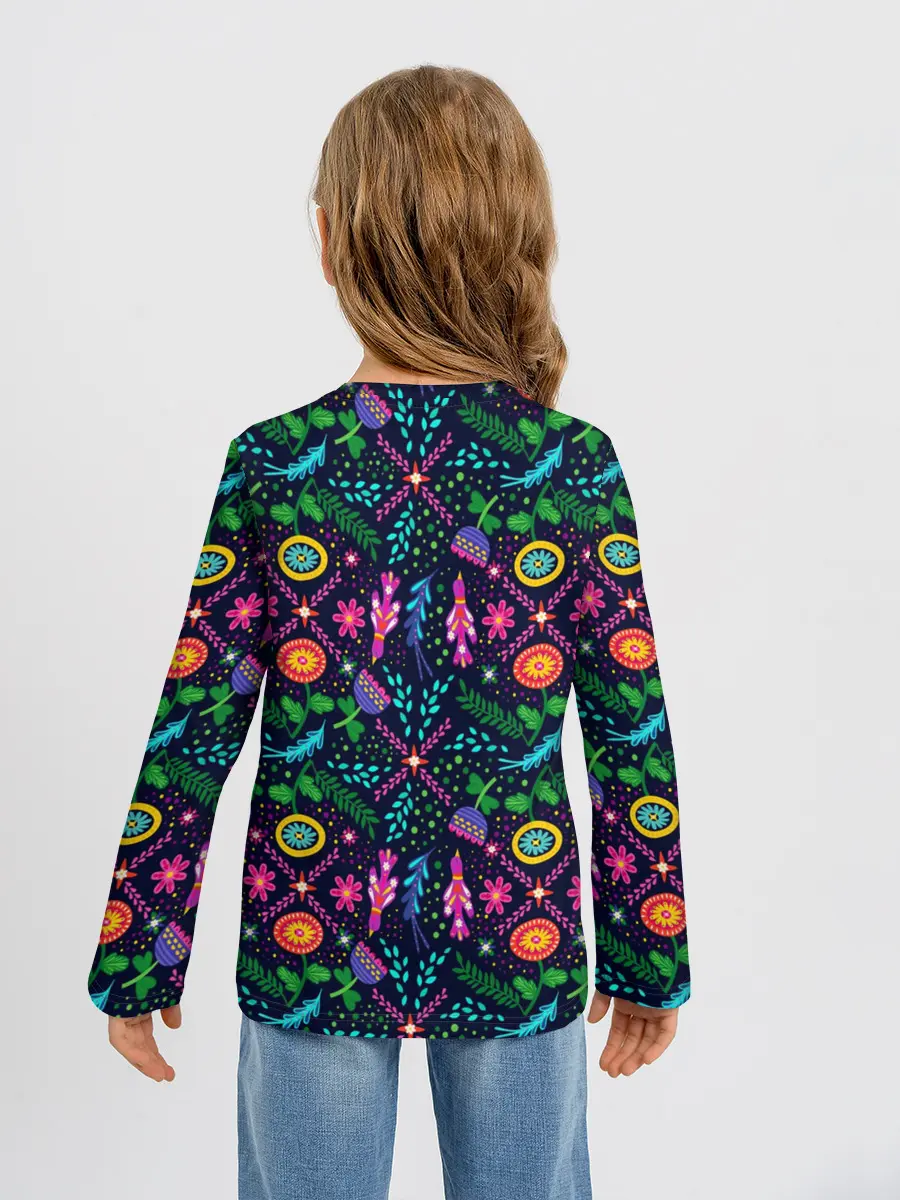 Детский лонгслив / Орнамент Forest