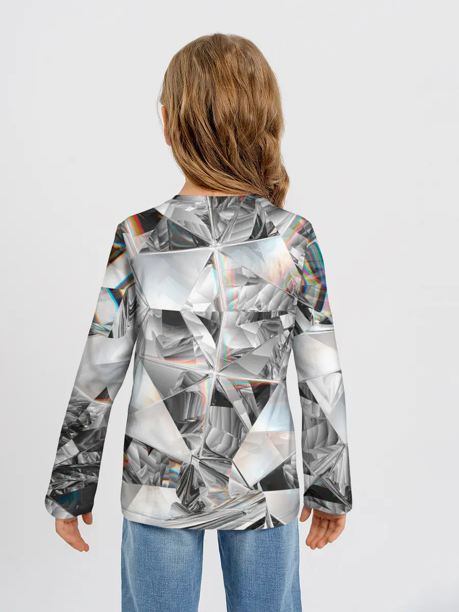 Детский лонгслив / зеркальный калейдоскоп