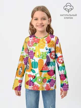 Детский лонгслив / овощи