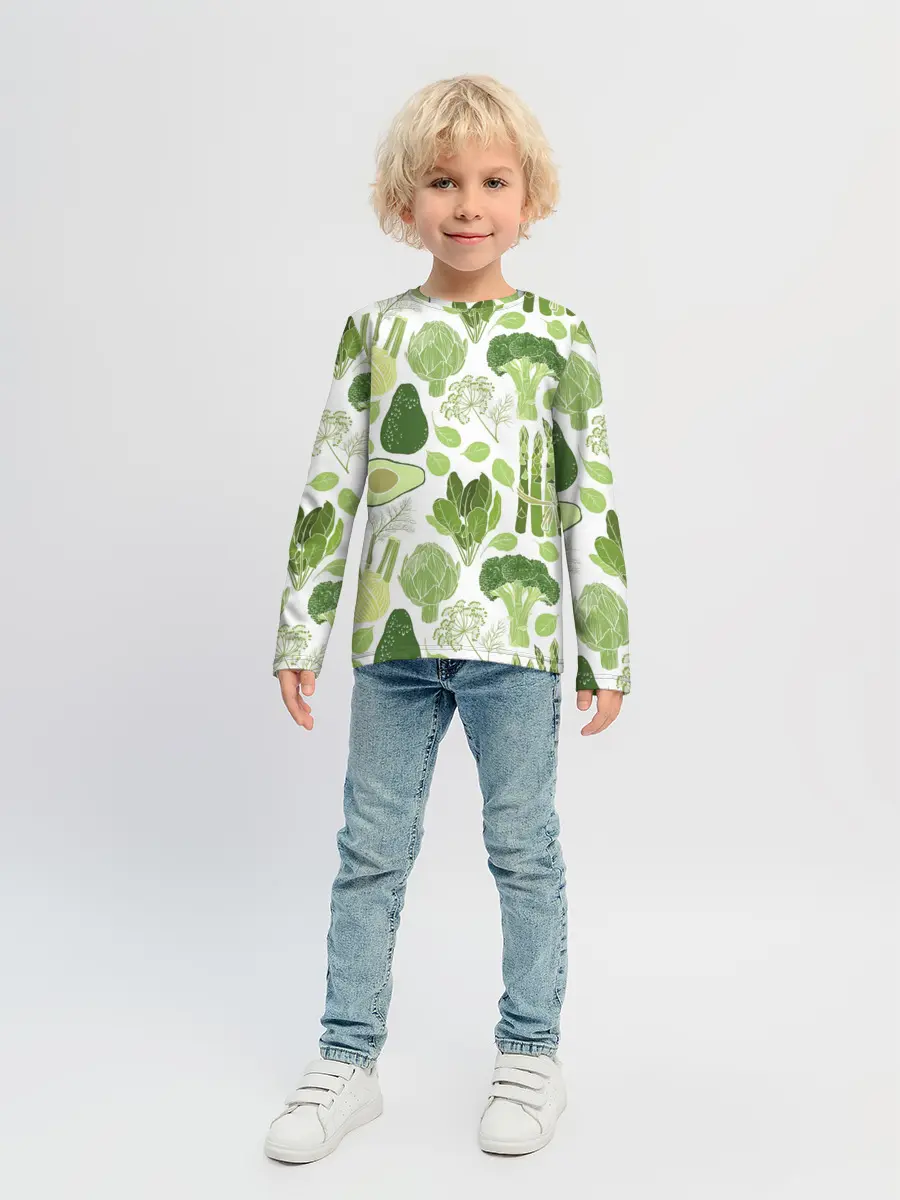 Детский лонгслив / овощи