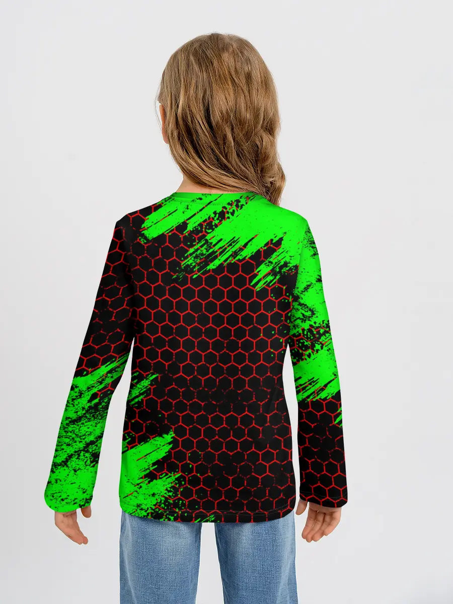 Детский лонгслив / MINECRAFT CREEPER