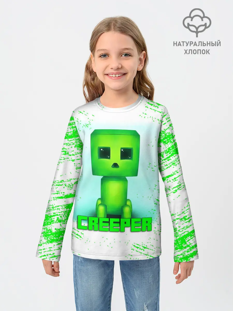 Детский лонгслив / MINECRAFT CREEPER