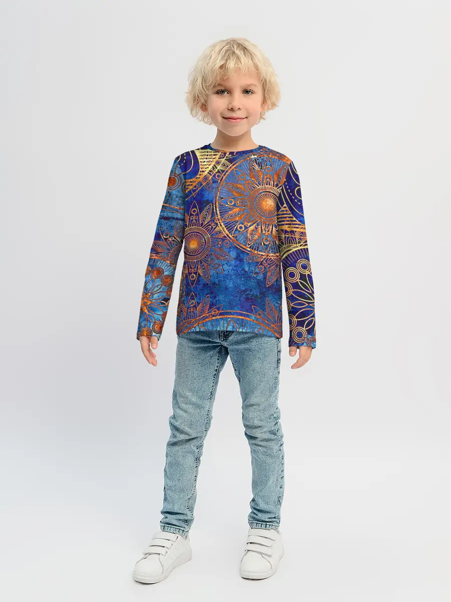 Детский лонгслив / Золотые детали