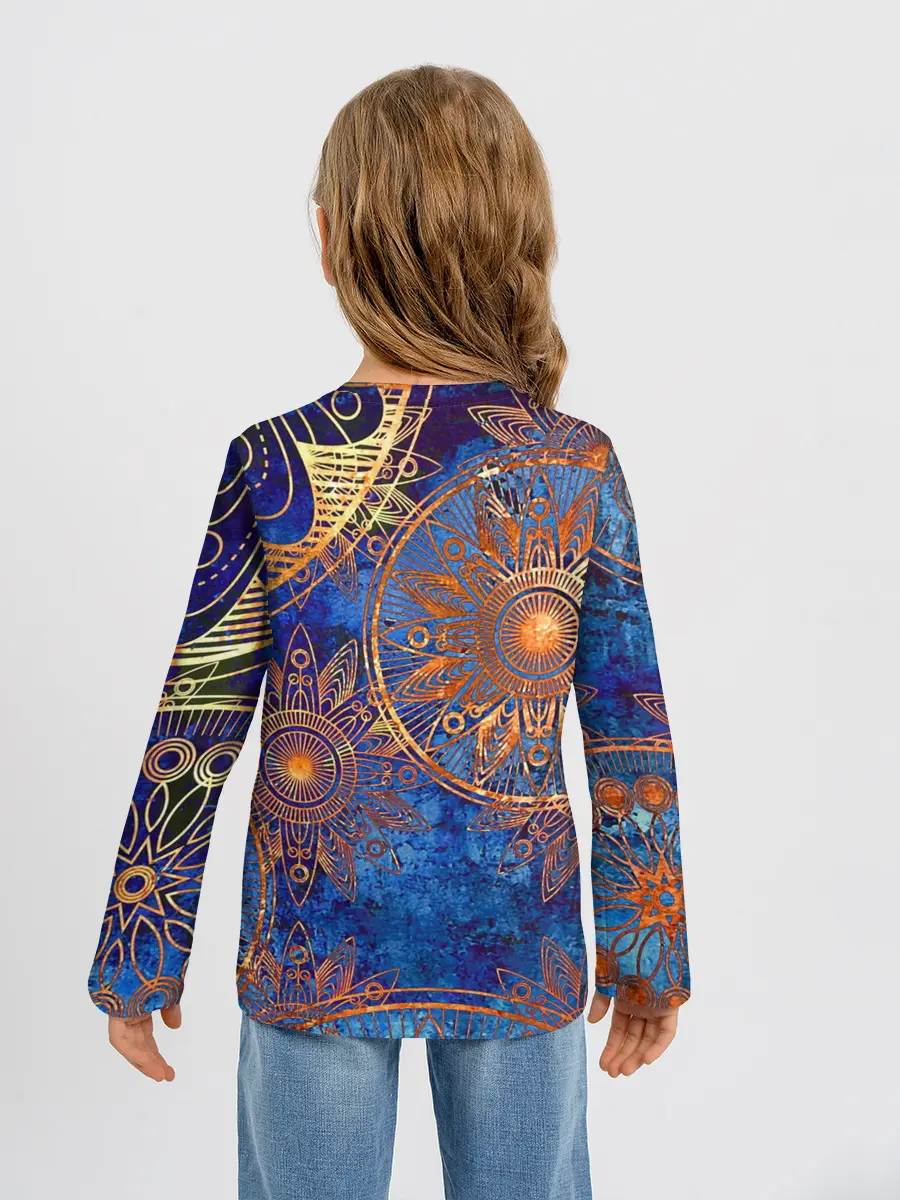 Детский лонгслив / Золотые детали