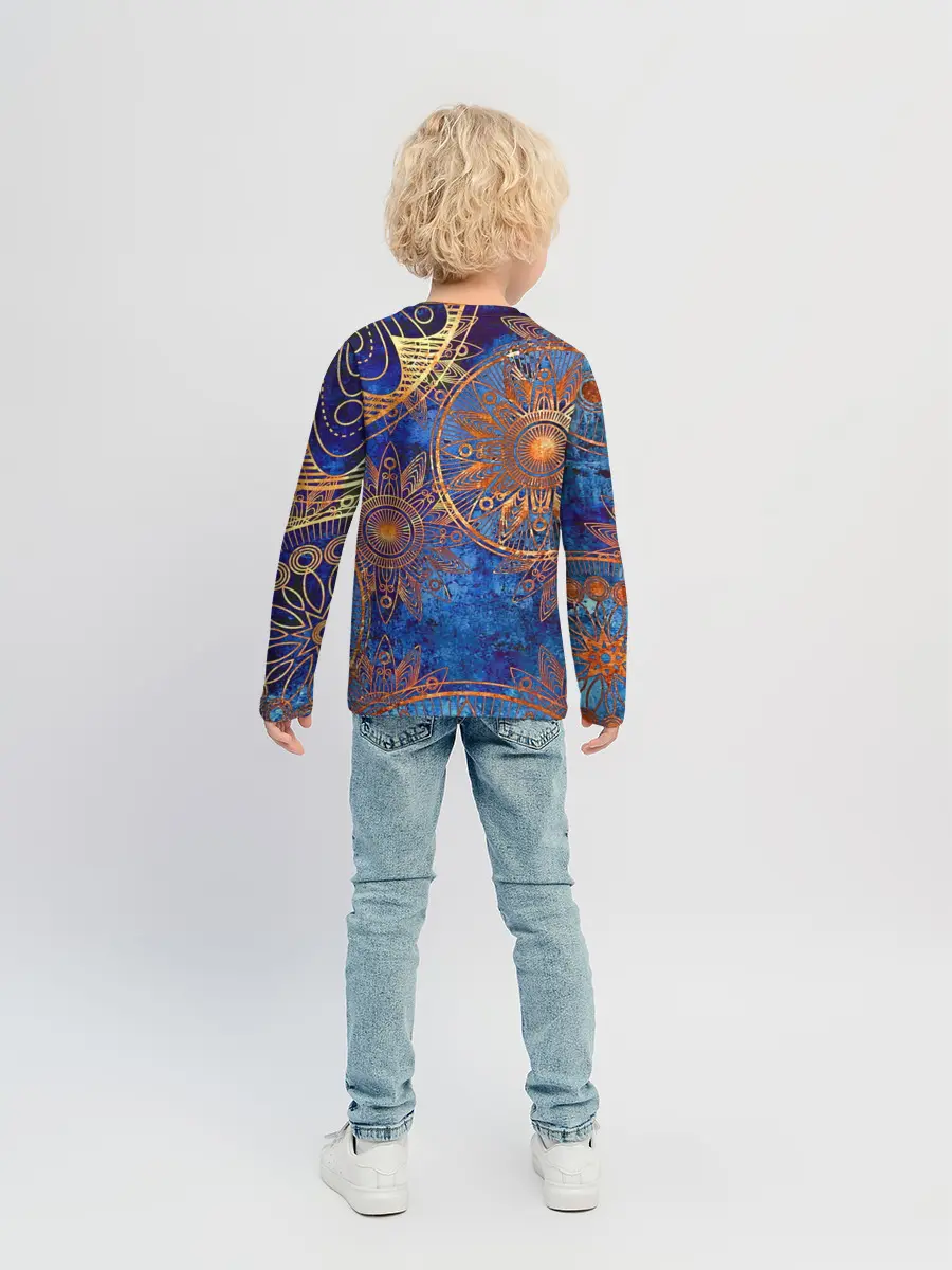 Детский лонгслив / Золотые детали