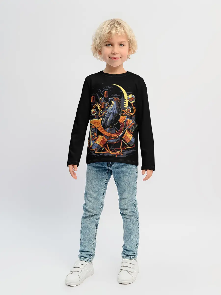 Детский лонгслив / ВОРОН СТИМПАНК