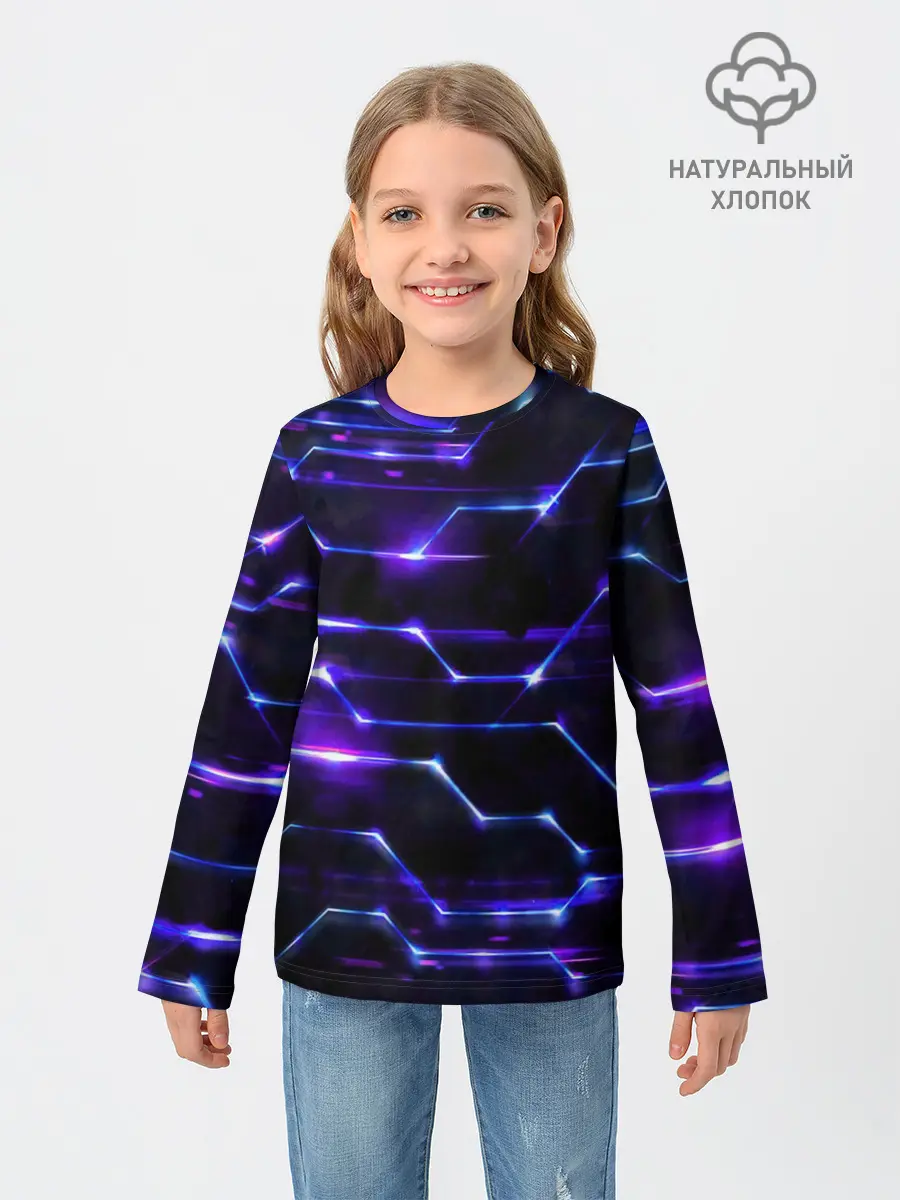 Детский лонгслив / Технологии будущее нано броня