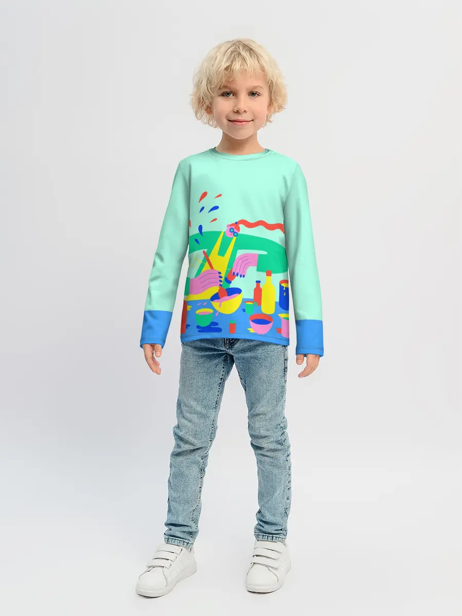 Детский лонгслив / готовка