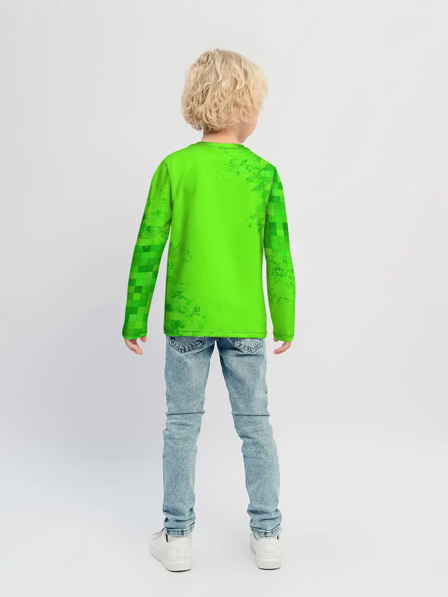 Детский лонгслив / MINECRAFT CREEPER CAT