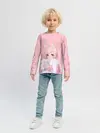 Детский лонгслив / Catgirl pink