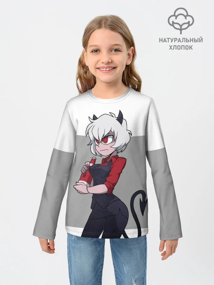 Детский лонгслив / Сердитая Малина. HELLTAKER
