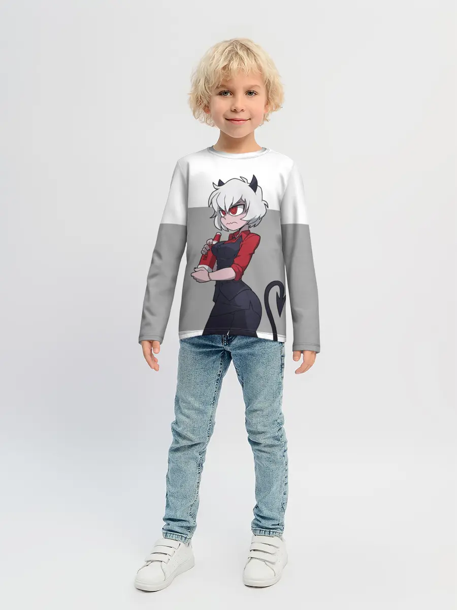 Детский лонгслив / Сердитая Малина. HELLTAKER