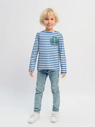 Детский лонгслив / Тельняшка ВДВ 90 лет