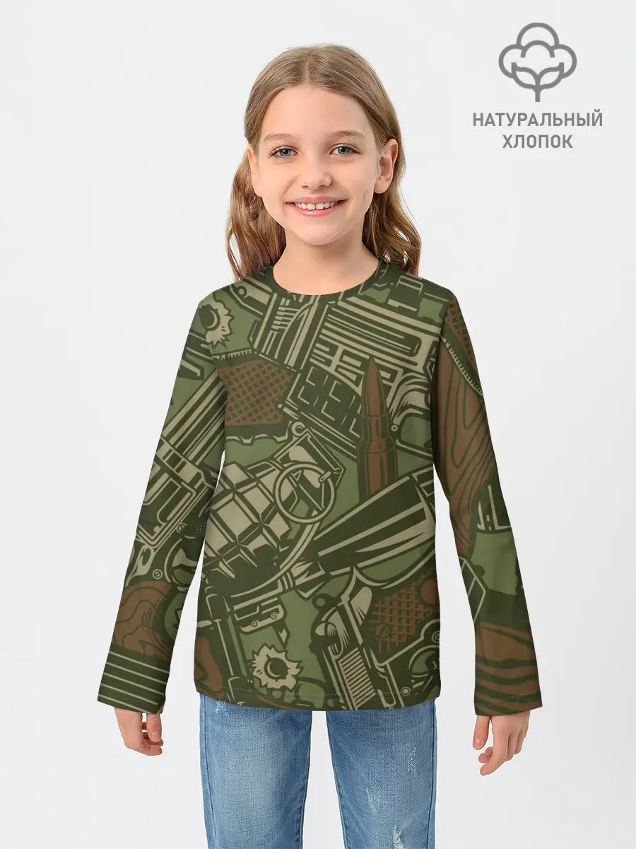 Детский лонгслив / Военный инвентарь | Military equipment
