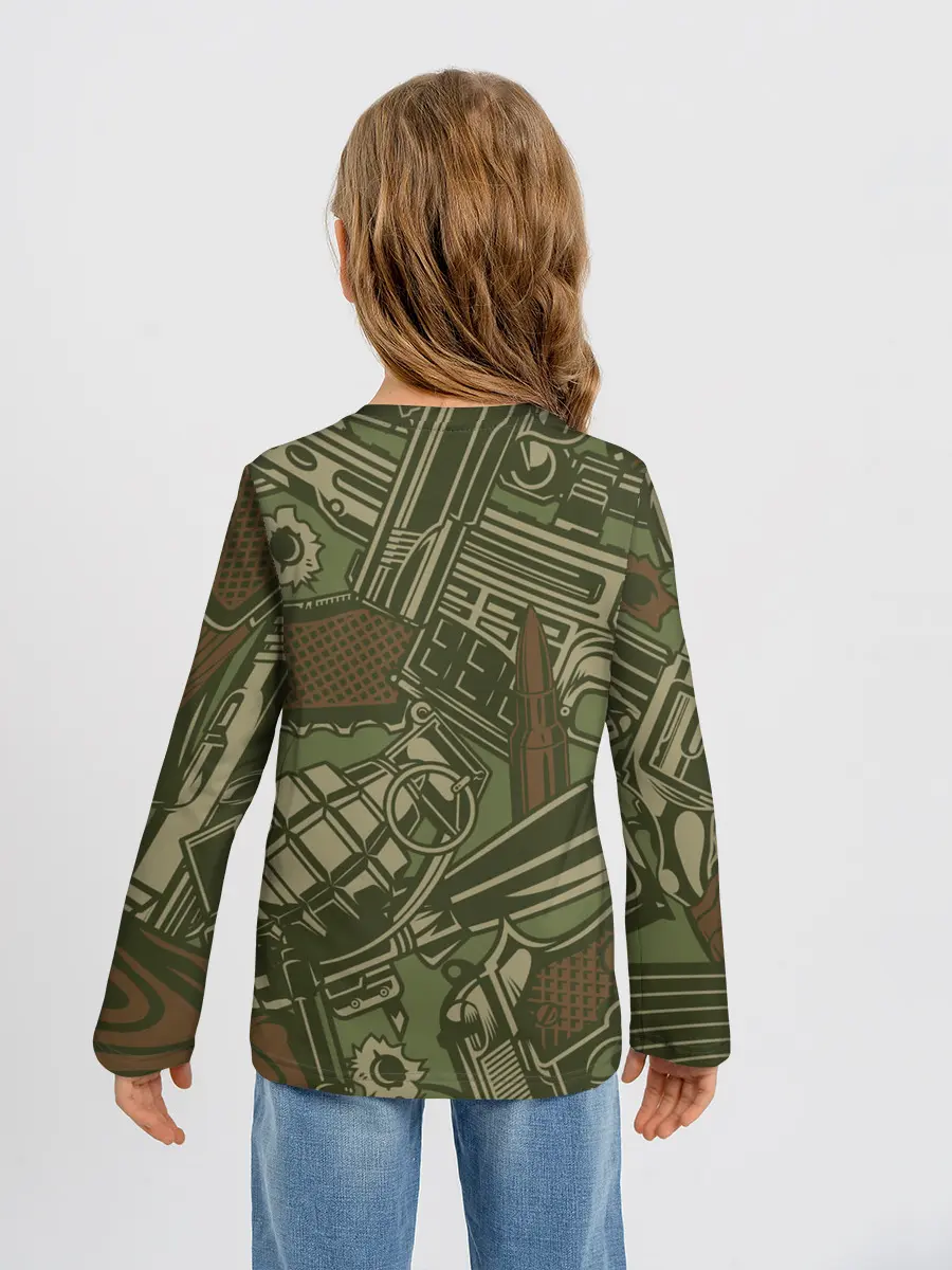 Детский лонгслив / Военный инвентарь | Military equipment