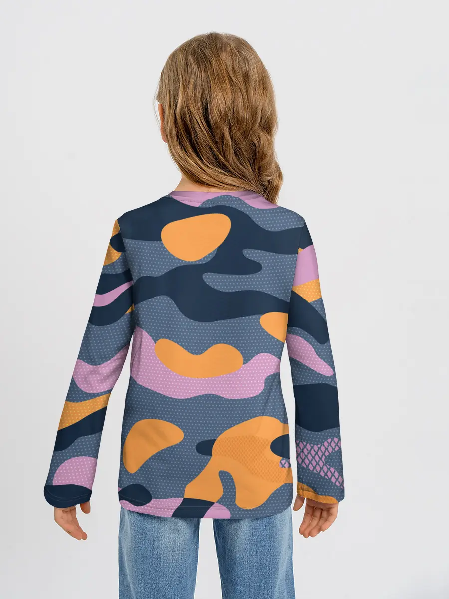 Детский лонгслив / Спортивный милитари