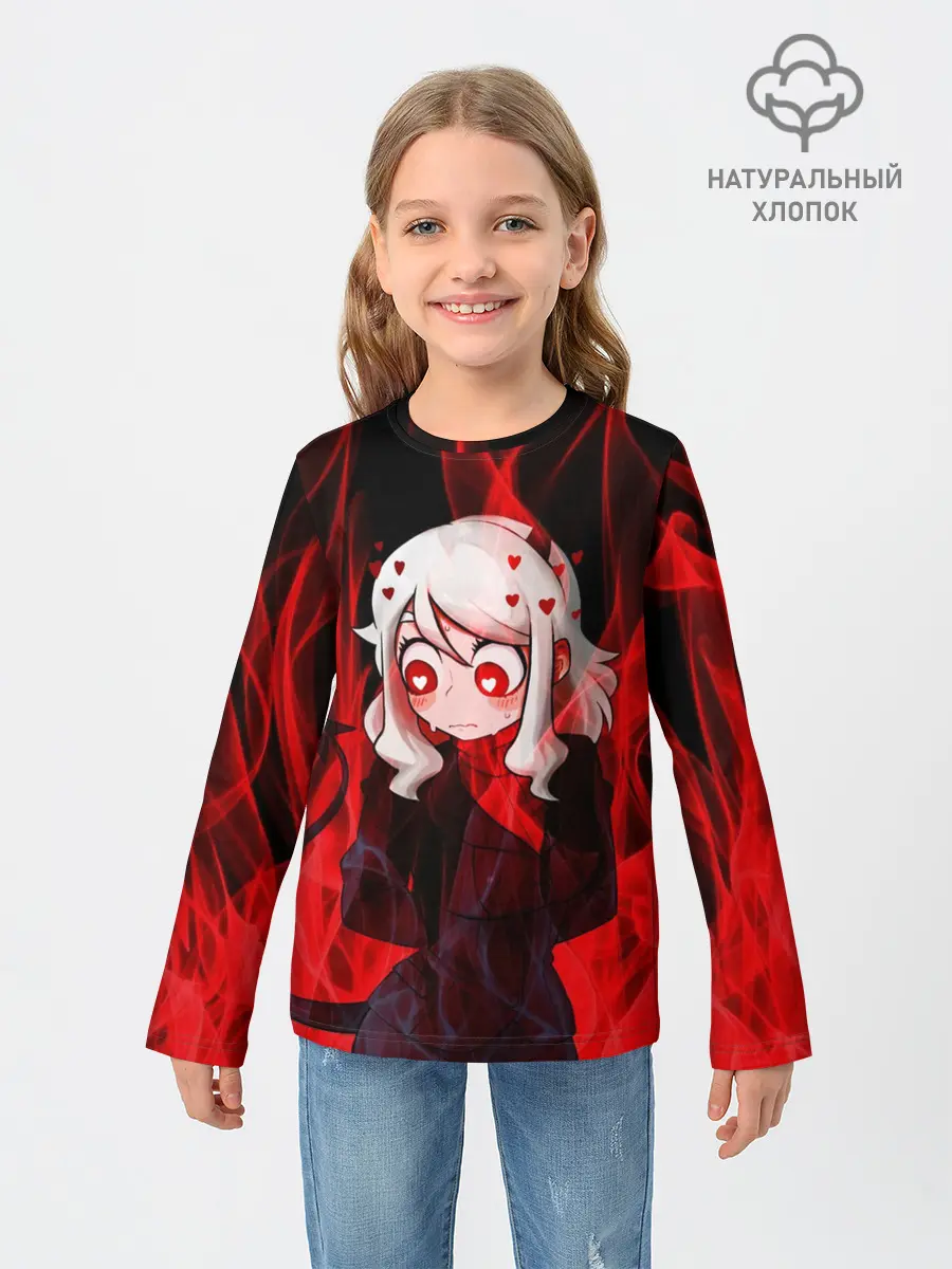 Детский лонгслив / Главный герой Helltaker