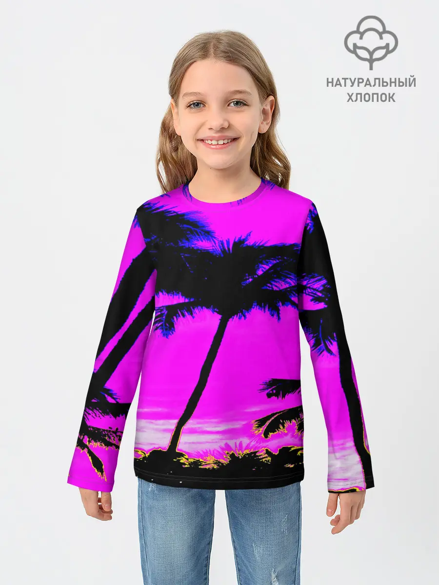 Детский лонгслив / НЕОНОВЫЙ ЗАКАТ