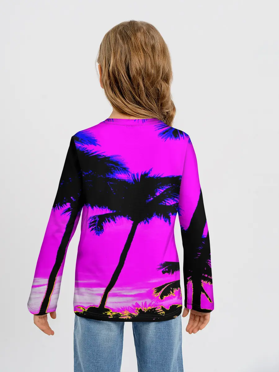 Детский лонгслив / НЕОНОВЫЙ ЗАКАТ