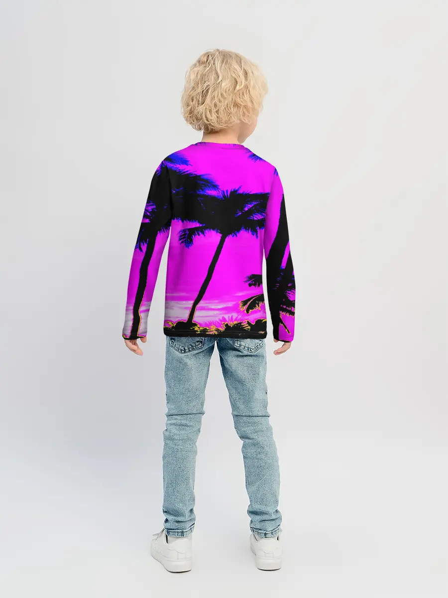 Детский лонгслив / НЕОНОВЫЙ ЗАКАТ