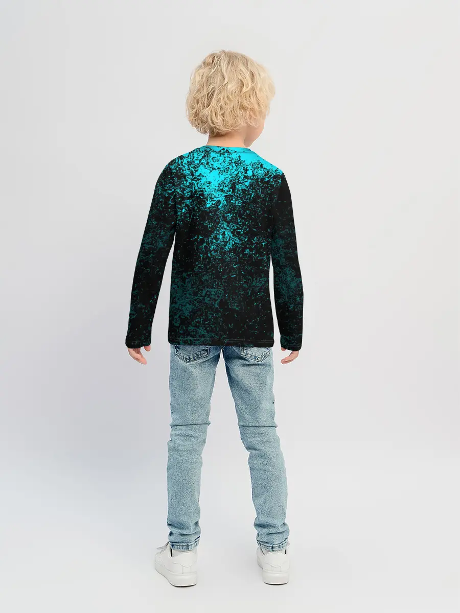 Детский лонгслив / БРЫЗГИ-КРАСОК НЕОН