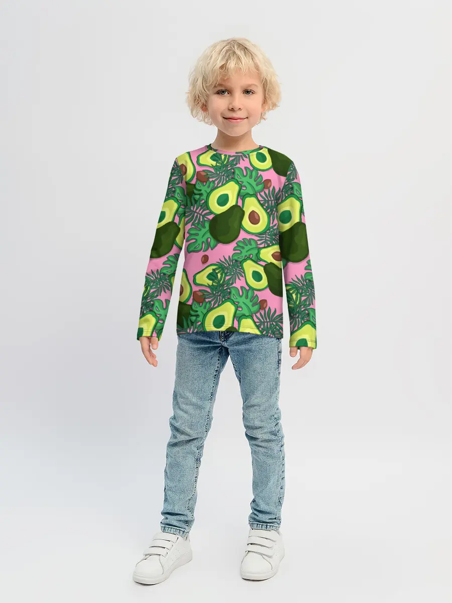 Детский лонгслив / avocado