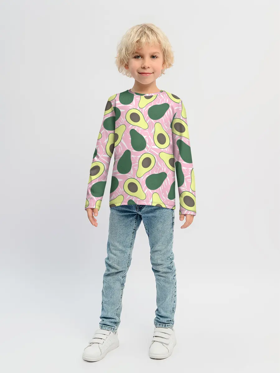Детский лонгслив / avocado