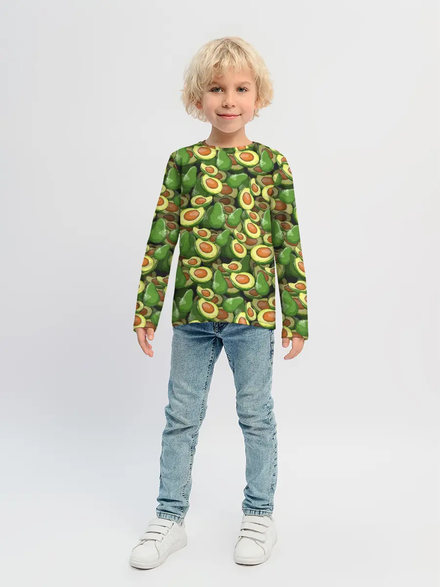 Детский лонгслив / avocado