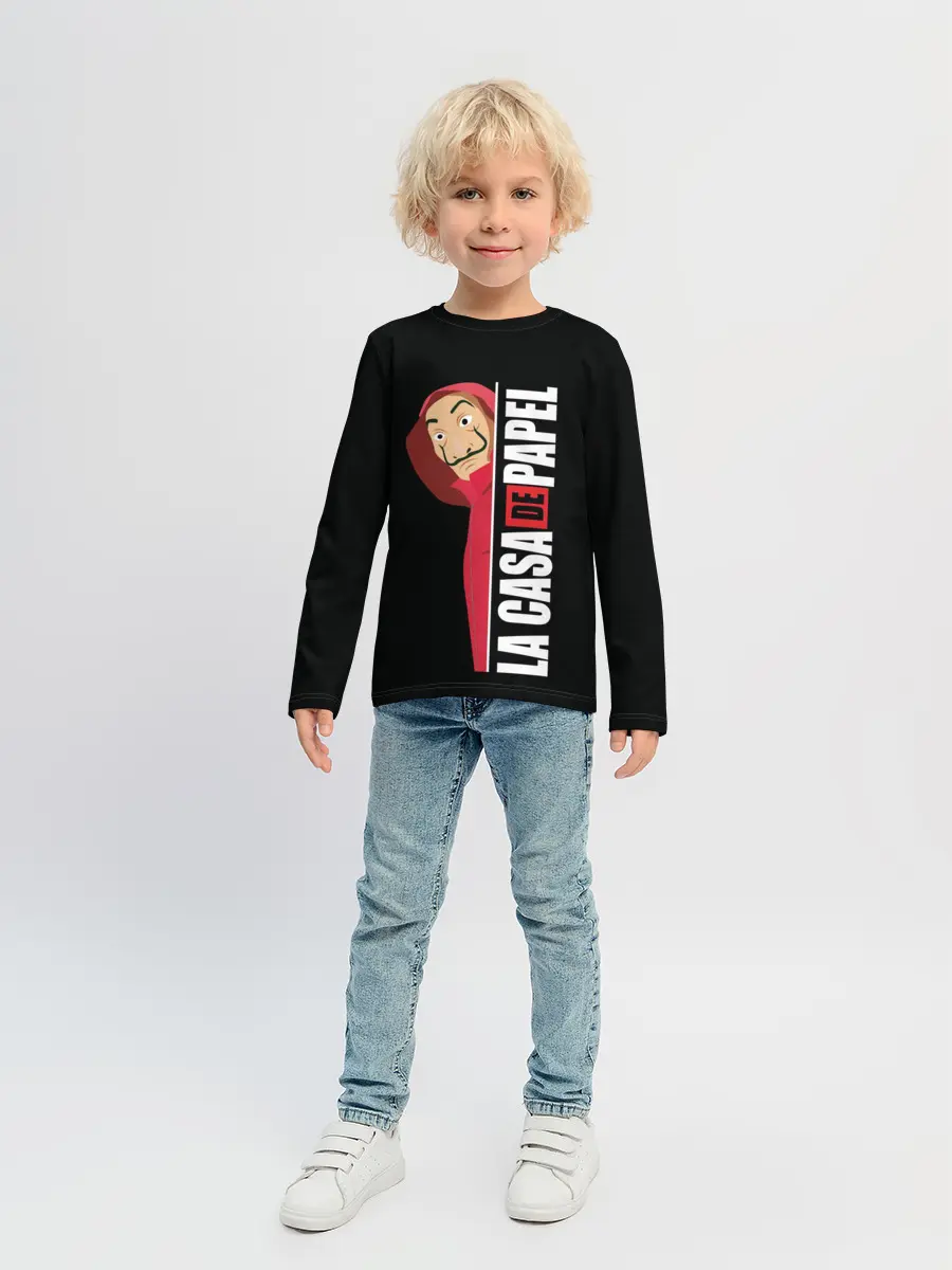 Детский лонгслив / Бумажный дом