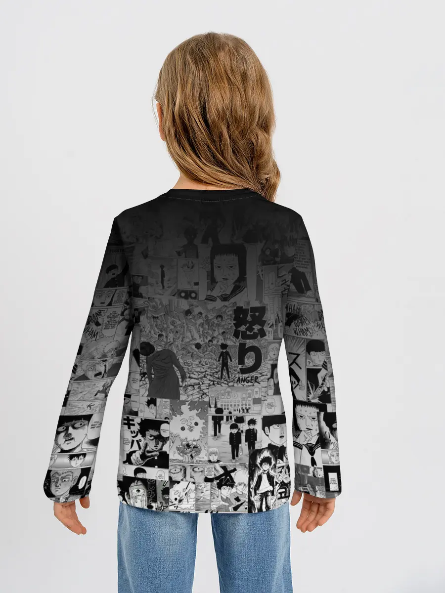 Детский лонгслив / МОБ ПСИХО 100