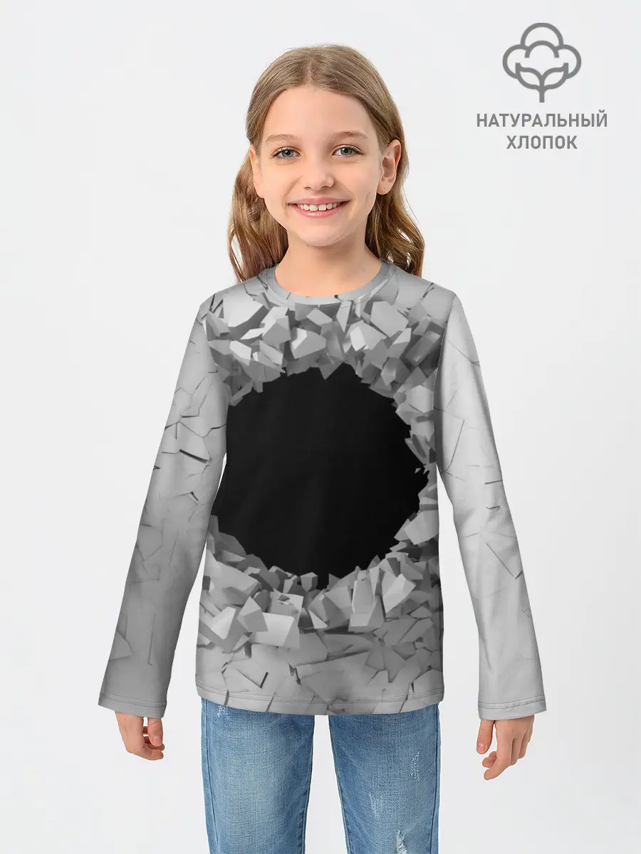Детский лонгслив / Сквозная дыра