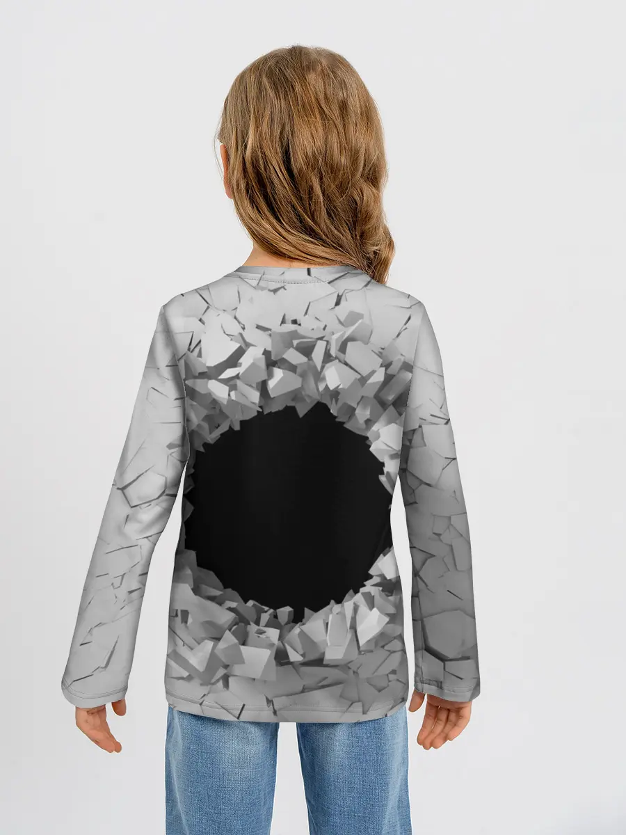 Детский лонгслив / Сквозная дыра