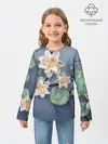 Детский лонгслив / 3D стеклянные цветы