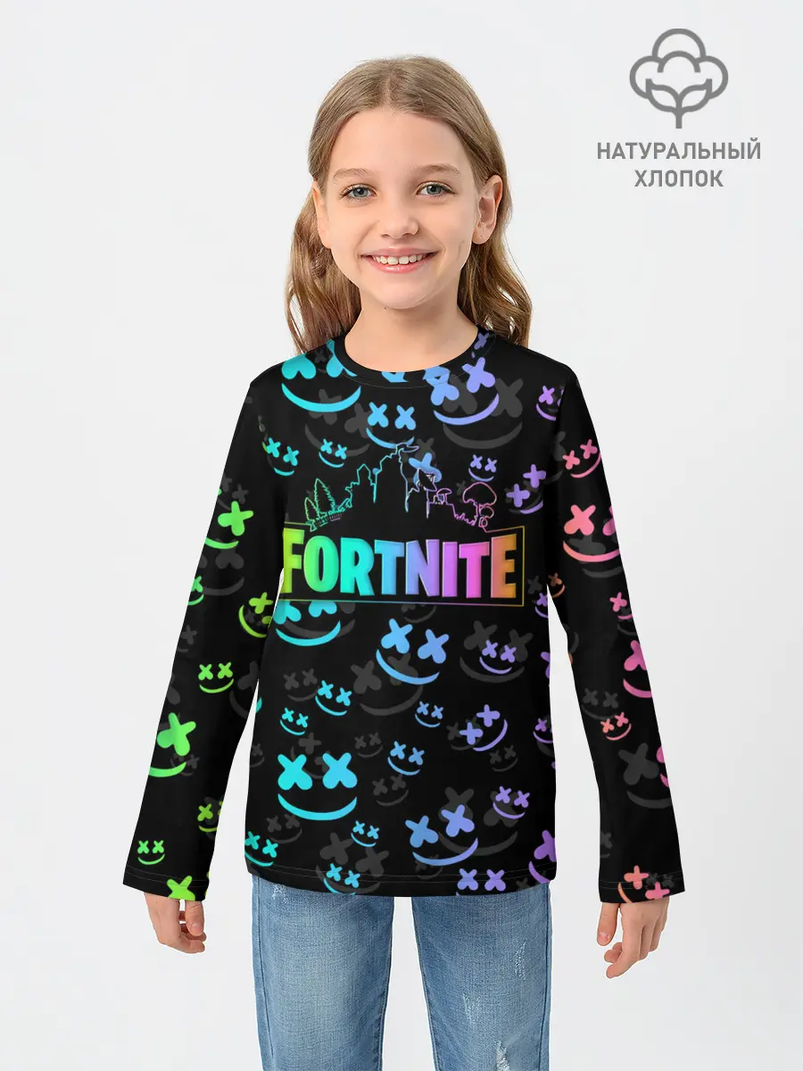 Детский лонгслив / FORTNITE | MARSHMELLO