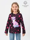 Детский лонгслив / Cat Unicorn | Кот Единорог