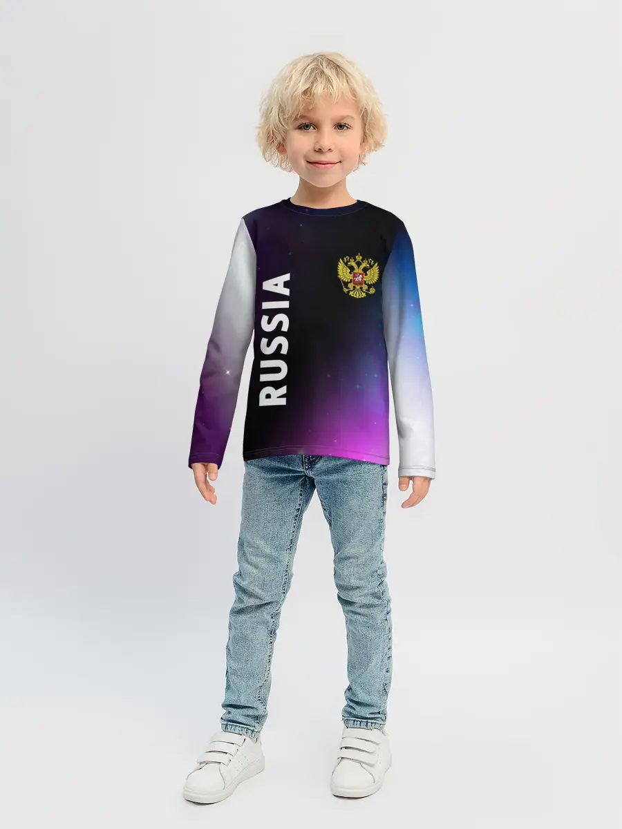 Детский лонгслив / RUSSIA / РОССИЯ