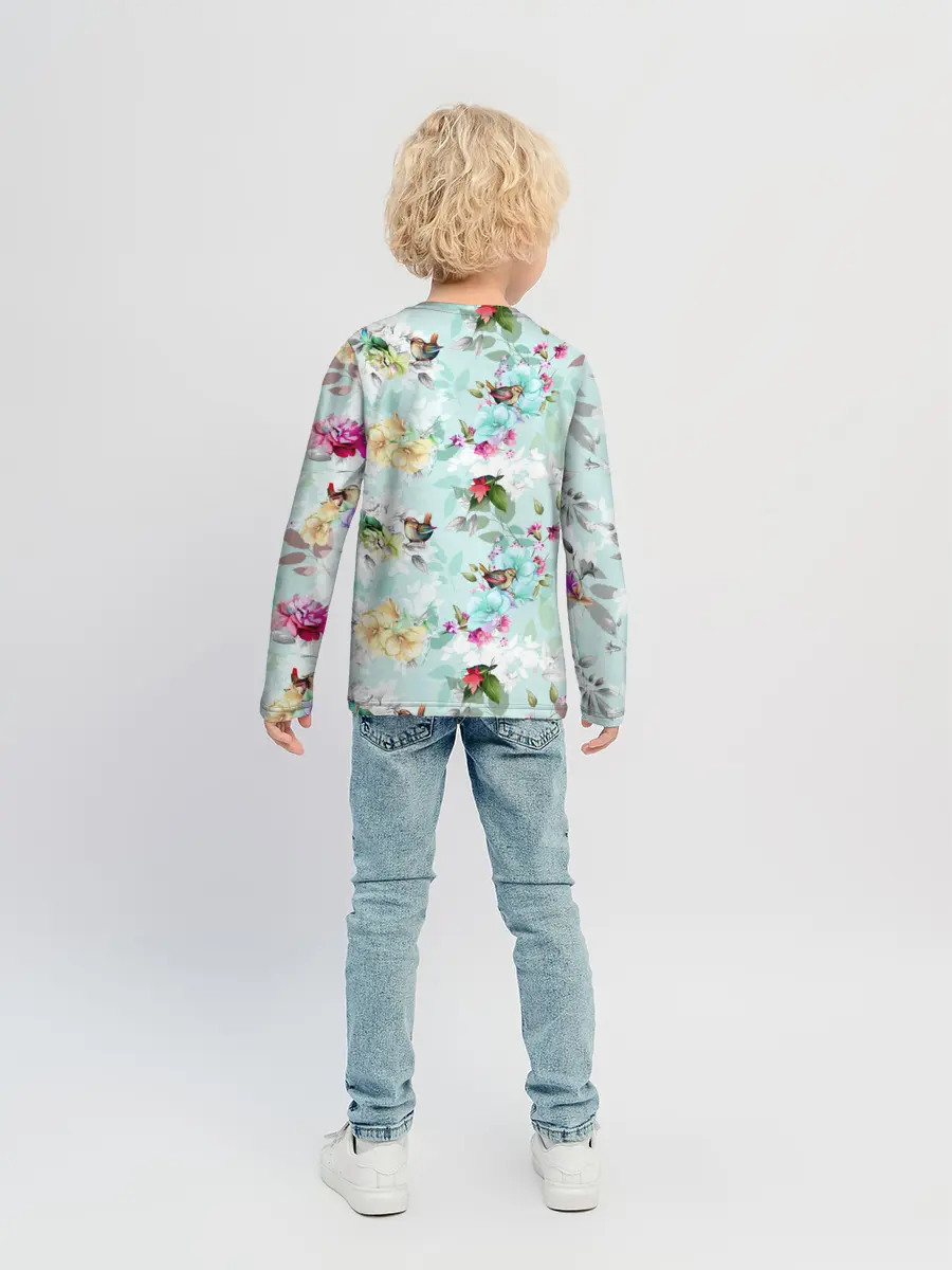 Детский лонгслив / Весенние цветы