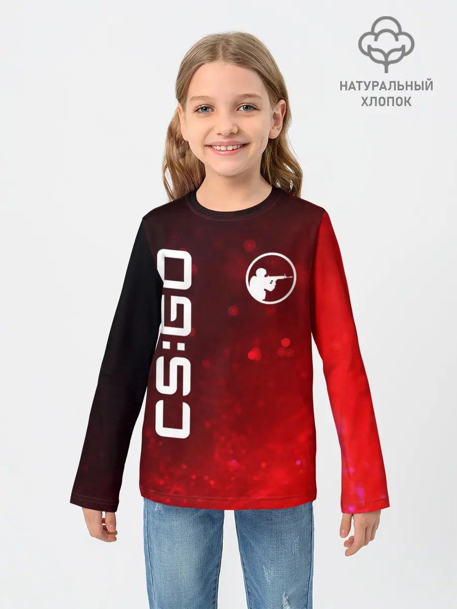 Детский лонгслив / CS GO | КС ГО