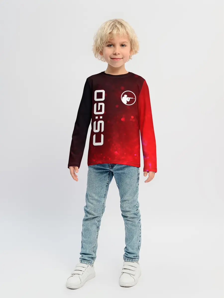 Детский лонгслив / CS GO | КС ГО