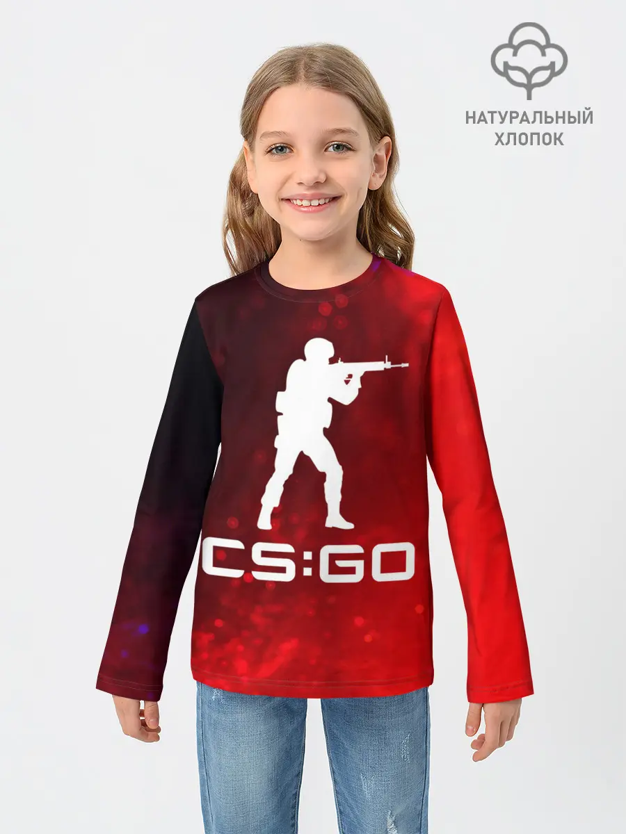 Детский лонгслив / CS GO | КС ГО
