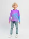 Детский лонгслив / Линии точки полосы неон яркий
