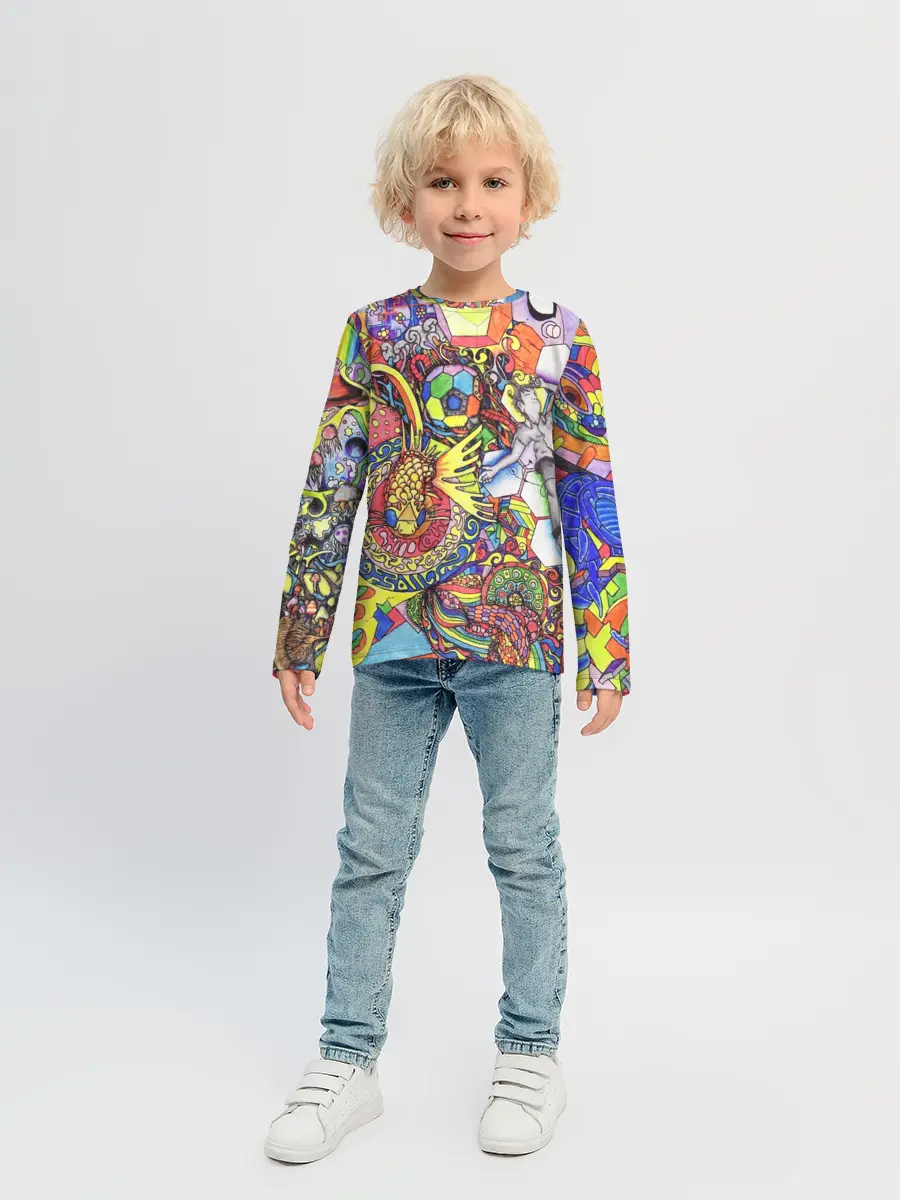 Детский лонгслив / ПСИХОДЕЛИКА / PSYHODELICA